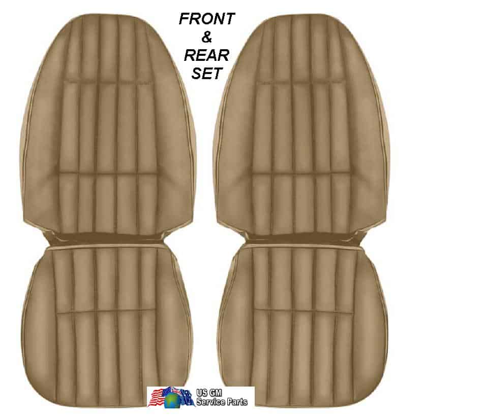 Seat Trim Kit: 77 Camaro Std vinyl (not  Type LT) - Front & Rear